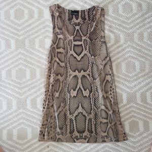 Snake printed tank top